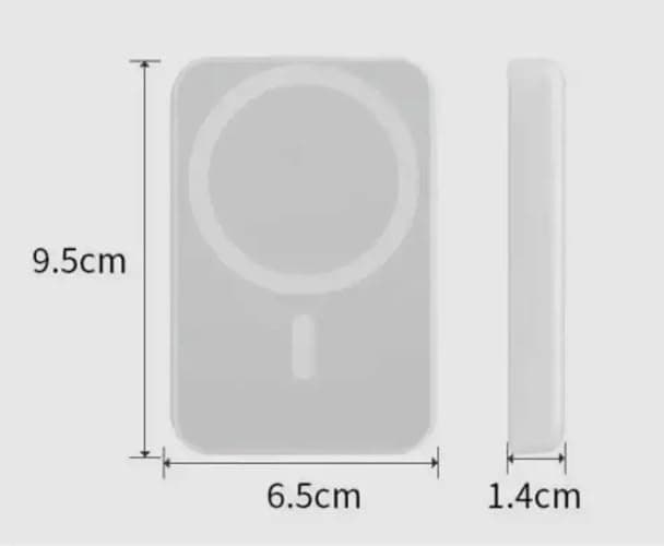 Magnetic Wireless Power Bank 5000mAh - Ultra Slim Power Bank Fast Charging Compatible with iPhone, Google & Smartphones - Fast Qi Charging Battery Pack, LED Indicator Travel Friendly thumbnail 7