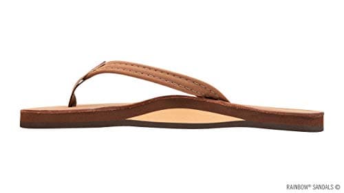 Rainbow Sandals Women's Single Layer Leather Sandal, Narrow Strap, Redwood, X-Large / 8.5-9.5 B(M) US thumbnail 2