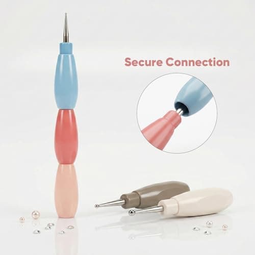 aderroo 5 in 1 Nail Dotting Pen, Nail Dotting Tool with 5 Detachable Color-Coded Tip Sizes 0.6/0.7/1.3/1.8/2.3mm, Portable Dotting Tools Nail Art for Flowers, Polka Dots and DIY Nail Design (5PCS) thumbnail 6