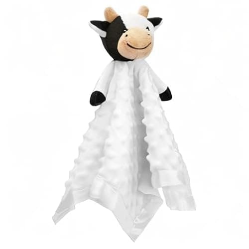 Pro Goleem Cow Security Blanket Soft Loveys for Babies for Boys and Girls Newborn Lovie Infant Blankie Cow Baby Stuff Baby Snuggle Toy Stuffed Animal Baby Gifts 16 Inch thumbnail 9