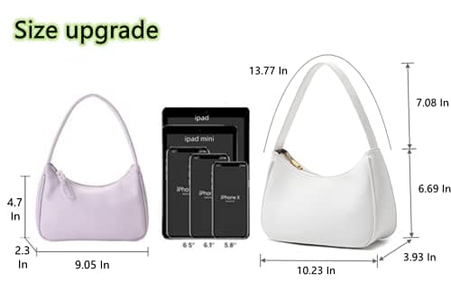 CYHTWSDJ Shoulder Bags for Women, Cute Hobo Tote Handbag Mini Clutch Purse with Zipper Closure thumbnail 5