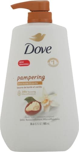 Dove Body Wash with Pump Pamper Shea Butter & Vanilla for 24hr Lotion-Soft Skin Moisturizing Skin Cleanser with No Sulfates No Parabens 30.6 oz (Pack of 2) thumbnail 14