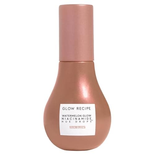 Glow Recipe Hue Drops Face Serum - Glow Bronzing Drops + Tinted Serum to Brighten & Hydrate - Skincare Makeup Primer & Highlighter to Blur Pores for a Glowy, Even Skin Tone - Sunglow (30ml) - Image 1