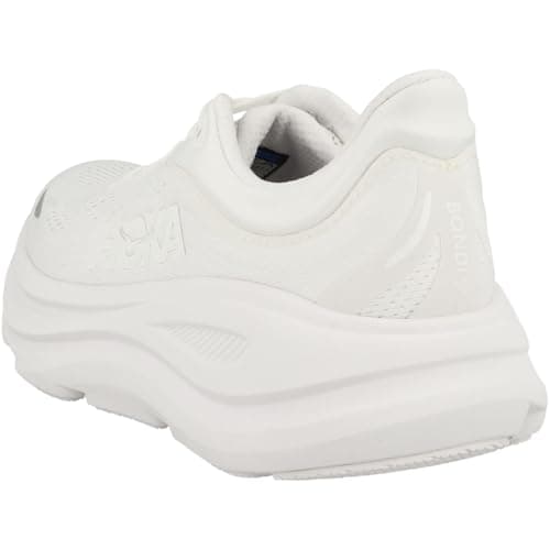 Hoka Women's Bondi 9 Sneaker, White/White, 9 Wide thumbnail 6
