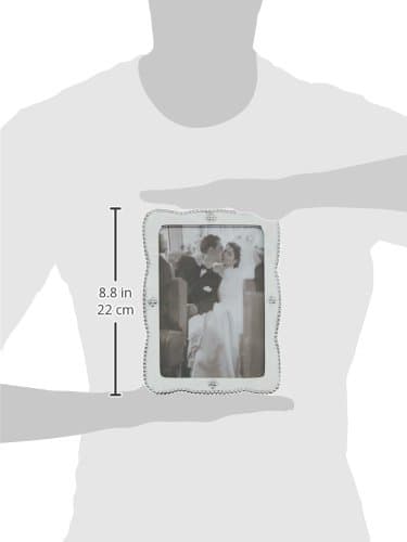 MARIPOSA Sueno Bordered Frame, 5 by 7-Inch, silver thumbnail 3