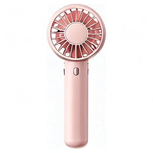 Gaiatop Mini Portable Fan, Small and Powerful, Cute Design 3 Speed Personal Handheld fan and Desktop with Base, Lightweight USB Rechargeable for Travel Lash Makeup Girl Women Summer Gift Pink thumbnail 7