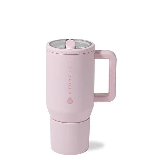 HydroJug Kids - 20 oz Insulated Kids Water Bottle with Flip Straw & Handle | Leak-Proof & Durable | Perfect for School, Sports, Lunch, Travel & Camp, Pink Sand - Pink Sand - Image 1