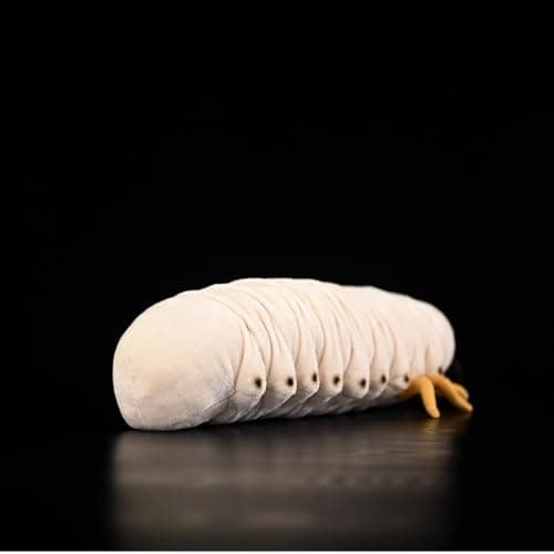 Realistic Grub Plush - 13.7'' Caterpillar Worm Stuffed Animal, Insects Lovers, and Collectors thumbnail 4