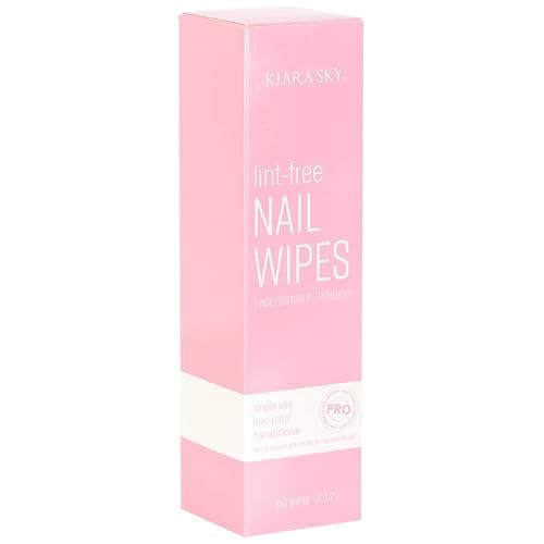 Kiara Sky 100% Lint Free Nail Wipes to Soak Off Acrylic Gel Nail Polish - Lint Free Nail Wipes Soft Gel Nail Polish Remover Pads Absorbable Eyelash Extension Glue Cleaning Wipes - Image 1
