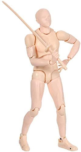 Action Figures Body-Kun DX & Body-Chan DX PVC Figure Model Drawing for S H Figuarts with Box for Artists (Skin color, Male) thumbnail 3