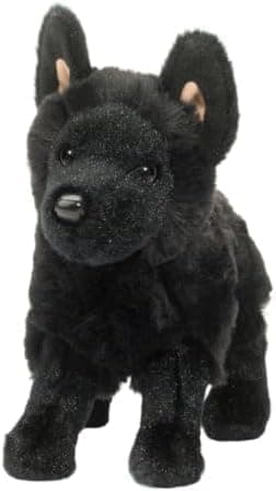 Douglas Harko Black German Shepherd Dog Plush Stuffed Animal thumbnail 3