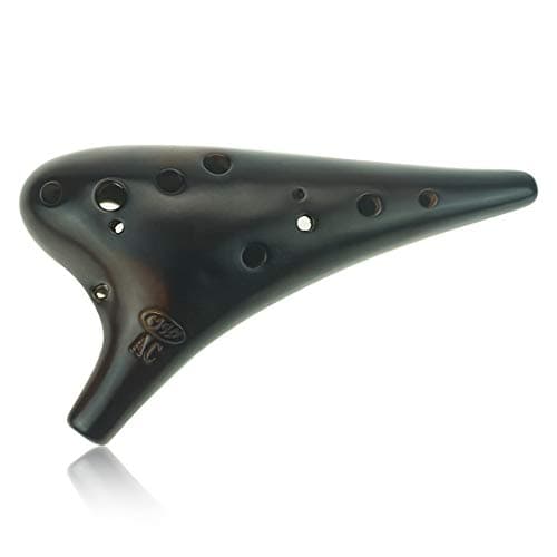 "Forest Whisper" 12 Hole Ocarina Classic Straw Fire Masterpiece Collectible, Alto C Ceramic Ocarina - Highly Recommended Christmas Gift Idea by OcarinaWind Music Instrument Shop Owner - Image 1