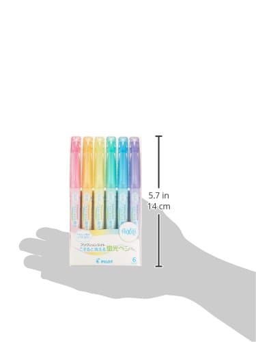 Pilot Highlighter Frixion Light, 6 Soft Color Set (SFL-60SL-6CS) thumbnail 4