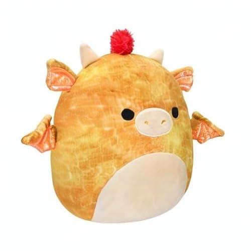 Squishmallows Original 12-Inch Dieric Yellow Dragon with Orange Mane - Official Jazwares Large Plush thumbnail 11
