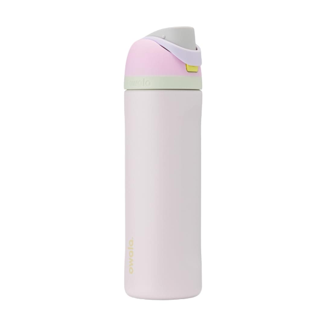 Owala - Flip Water Bottle - Insulated Stainless Steel Water Bottle with Straw for Sports and Travel - BPA Free - 24 ounces - Candy Coating - Image 1