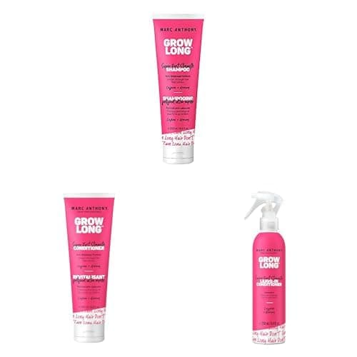 Marc Anthony Grow Long Biotin Shampoo, Conditioner, & Leave-In Spray - Mothers Day Gifts - Image 1