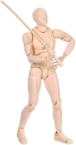 Artists Manikin Art Mannequin Figures Supplies Drawing Tools,Small Drawing Figure Model for Sketching,Painting,Action Figure Set(Flesh,Male) thumbnail 6