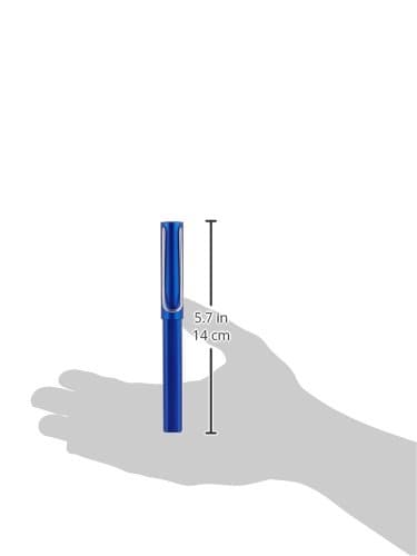 Lamy AL-star oceanblue - Rollerball Pen pen with transparent, ergonomic grip & line width M - lightweight aluminum body - including rollerball refill M 63 in black thumbnail 2