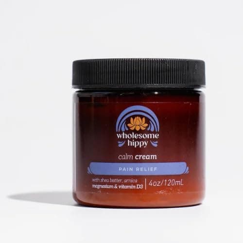 WHOLESOME HIPPY Magnesium Calm Cream – All Natural Body Butter with Magnesium, Vitamin D3, Arnica & Turmeric – Soothing Moisturizer for Skin Wellness & Relaxation – 4oz thumbnail 5