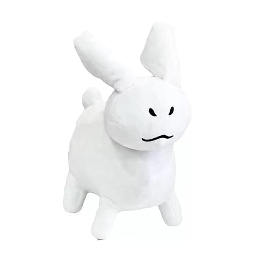 White Rabbit Plush Stuffed Figure Pillow for Game Fan, Home Decor (White) - Image 1