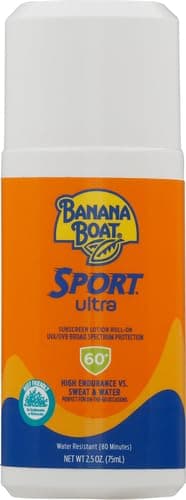 Banana Boat Sport Ultra SPF 60 Roll On Sunscreen, 2.5oz | Travel Size Sunscreen Roller, Roll On Sunblock SPF 60, Oxybenzone-Free, Water Resistant, 2.5oz - Sport Roll-On thumbnail 2