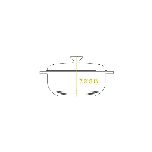 Lodge 6 Quart Enameled Cast Iron Dutch Oven with Lid – Dual Handles – Oven Safe up to 500° F or on Stovetop - Use to Marinate, Cook, Bake, Refrigerate and Serve – Island Spice Red thumbnail 10