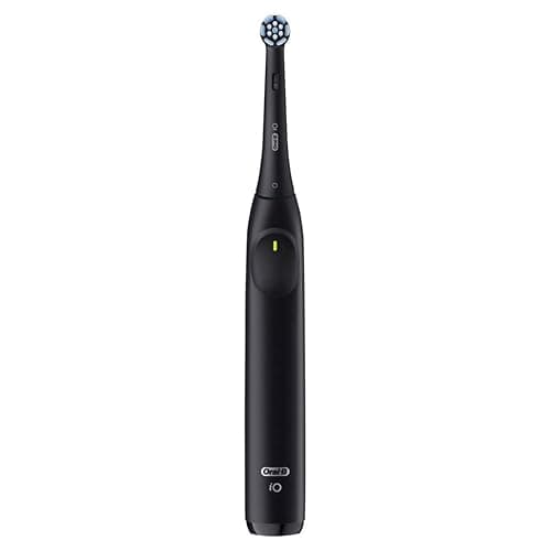 Oral-B iO Series 2 Rechargeable Electric Powered Toothbrush Starter Kit, Night Black with 2 Brush Heads - Automatic Pressure Sensor to Protect Gums - 3 Modes - 2 Min Timer thumbnail 4