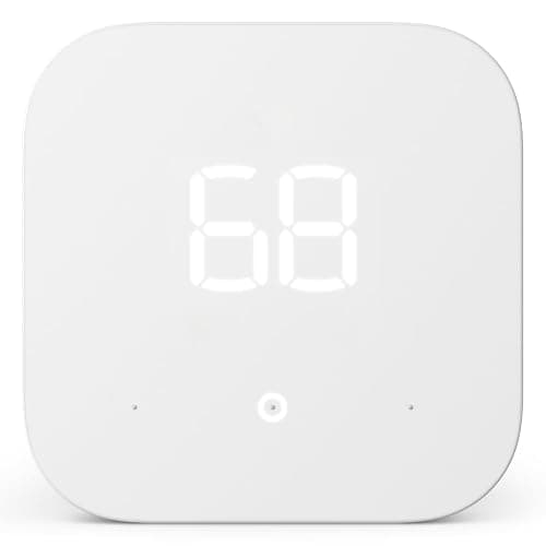 Amazon Smart Thermostat – Save money and energy - Works with Alexa and Ring - C-wire required - Thermostat only - Thermostat only - Image 1