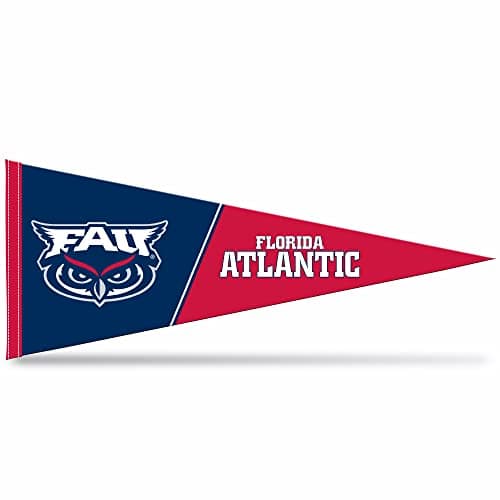 Rico Industries NCAA Florida Atlantic Owls Exclusive 12" x 30" Soft Felt Pennant - EZ to Hang - Home Décor (Game Room, Man Cave, Bed Room) thumbnail 9