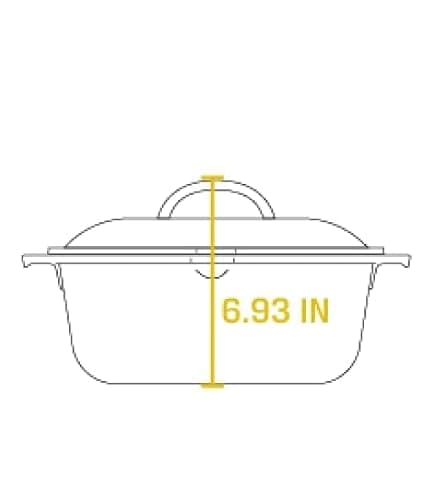Lodge Cast Iron Dutch Oven - Loop Handle Cooking Vessel - Even Heat Retention - Oven-Safe, Versatile Pot - 7 Quart thumbnail 3