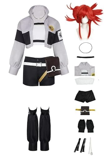 ulesoke Riyo Reaper Cosplay Gachiakuta Costume Riyo Reaper Coat Shorts Wigs Adults Womens Halloween Outfits Accessories - Image 1
