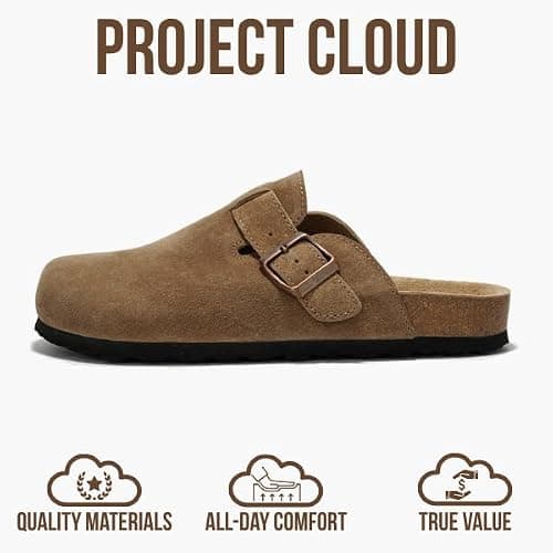 Project Cloud Genuine Leather Footbed Clogs for Women thumbnail 3