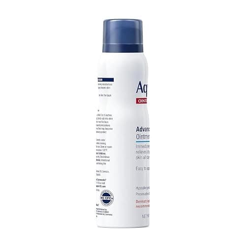 Aquaphor Advanced Therapy Ointment Body Spray, Fragrance Free, Hypoallergenic, Spray Moisturizer for Dry Skin, Moisturizes and Heals Dry, Rough Skin, 3.7 Oz Can (Pack of 2) thumbnail 8