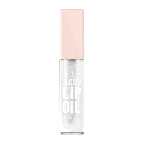 Rimmel Oh My Gloss! Lip Oil 000 Clear Cloud, Juicy Shine, Hydrates & Naturally Plumps, Moisture Boost, Vitamin E, Replenishes & Restores the Lips, Coconut Oil, Non-Sticky, Vegan & Cruelty Free - Image 1