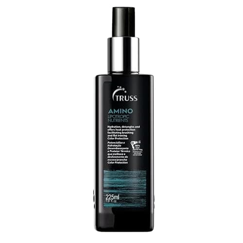 TRUSS Amino Heat Protection Spray for Hair - Anti Frizz Leave In Hair Spray - Infused with Essential Oils to Hydrate & Replenish Amino Acids - Color Safe Heat Protectant & Detangler (7.61 oz) - Image 1