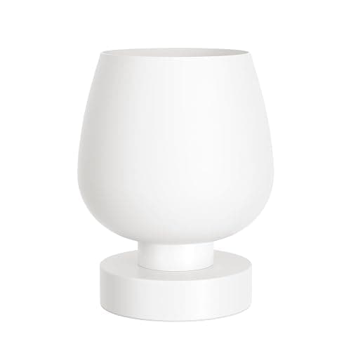 Touch Bedside Table Lamp Set of 2 - Small Bedside Lamp for Bedroom Living Room Night Stands, Desk Lamp with White Glass Shade for Small Spaces, 3 Way Dimmable, LED Bulbs, Gifts thumbnail 9
