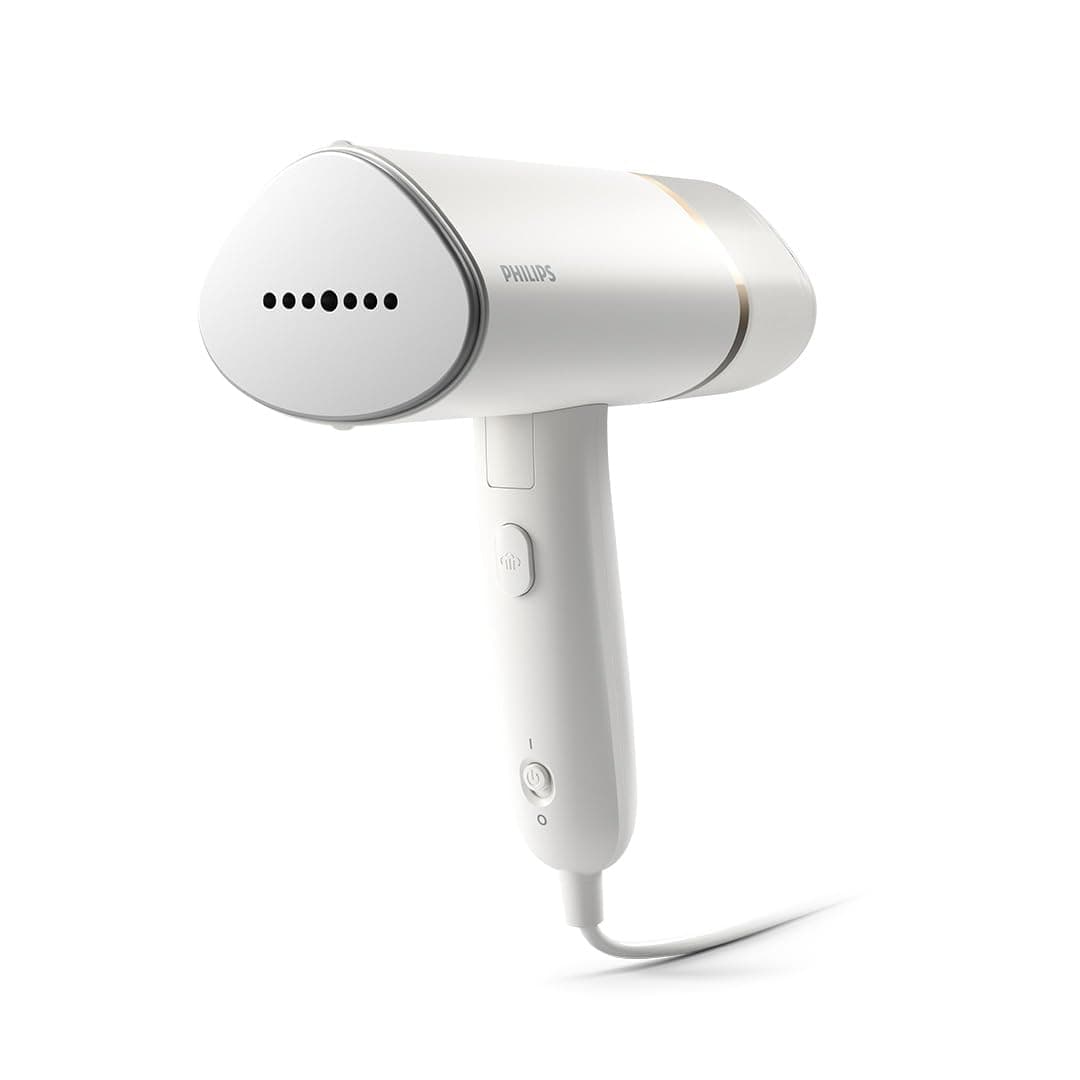 Philips 3000 Series Handheld Steamer - 1000W 20 g/min Steam, Detachable 120ml Water Tank, Heated Plate, White (STH3020/10) - Image 1