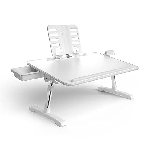 Limitless TotalDesk Portable Workstation and Lap Desk with Adjustable Height & Tilt (White) thumbnail 4
