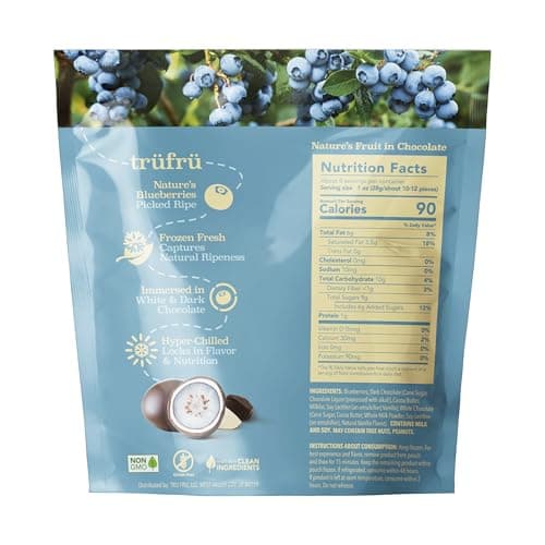 Tru Fru, Frozen, Blueberries In White And Dark Chocolate, 8 Ounce thumbnail 3