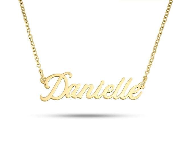 Personalized Name Necklace - 18K Gold Plated - Solid 925 Sterling Silver - Custom Gift for Her - Handmade with Love (18K Gold) - Image 1