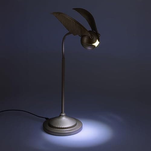 Paladone Golden Snitch Posable Desk Lamp - Officially Licensed Harry Potter Light for Bedside Table Reading, Flexible Neck, Gift for Home Office Decor thumbnail 4