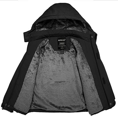 Wantdo Boy's Waterproof Ski Jacket Fleece Snowboarding Jackets Warm Thick Winter Coat Hooded Raincoats thumbnail 4