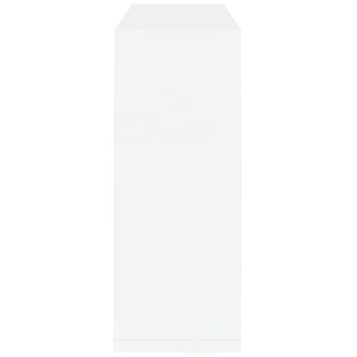 Coaster Home Furnishings - Prescott - Rectangular Wine Table with Clear Tempered Glass Shelves and Stemware Racks - Dining Room & Home Bar - White - 100167 thumbnail 6