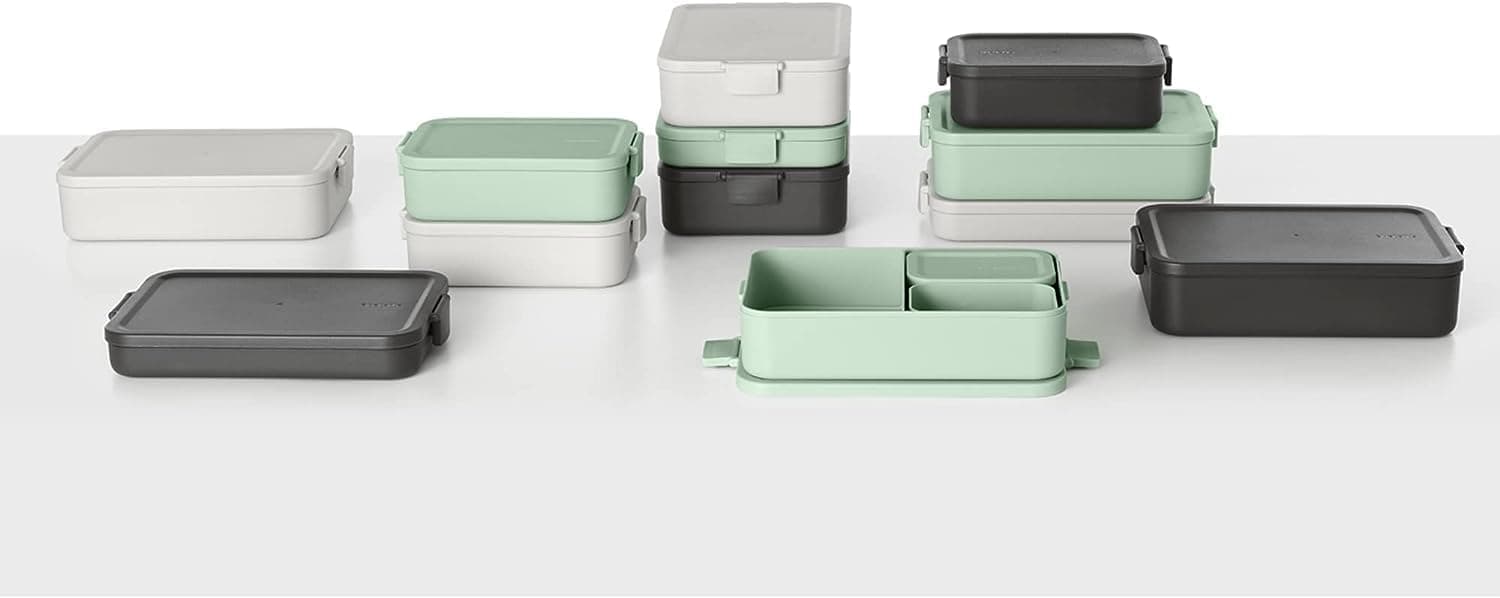Brabantia Make & Take Lunch Box Bento, Lunch Container, Dark Grey, 2L thumbnail 12