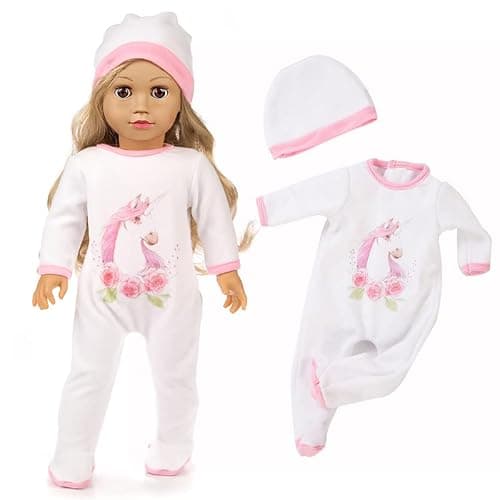 ZQDOLL 19 pcs American Doll Clothes Gift for 18 inch Doll Clothes and Accessories, Including 10 Complete Sets of Clothing thumbnail 8