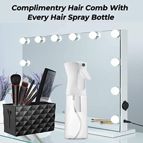 Swift Direct Premium Mist Spray Bottle - 6.8oz/200ml, Continuous Mister water Spray Bottle for Long Straight & Curly Hair Styling, Plants, Ironing, Cleaning, Salon & Skin Care… (transparent) thumbnail 4