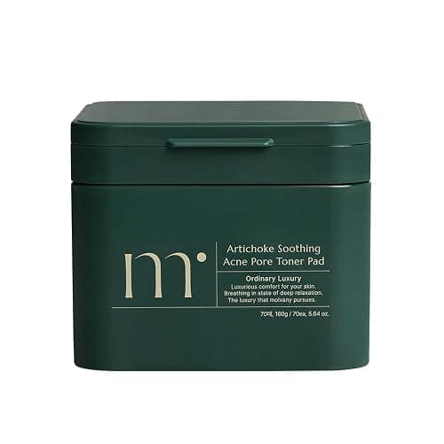 molvany Artichoke Soothing Affect Pore Toner Pad/ASAP Soothe&Calm Skin, Improve Skin Balance Recommended for Sensitive Skin, 70 Pads - Image 1