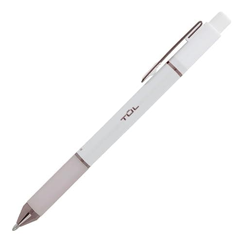 TUL® Retractable Gel Pens, Medium Point, 0.7 mm, Pearl White Barrel, Black Ink, Pack Of 12 Pens thumbnail 5
