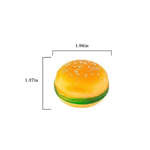 AHYCS Hamburger Stress Toys - Small Hamburger Squeeze Toys, Stress Stretch Hamburger Toys, Stress Relief Funny Novelty Toy, Simulation Hamburger Fidget Toy(3PCS) thumbnail 3