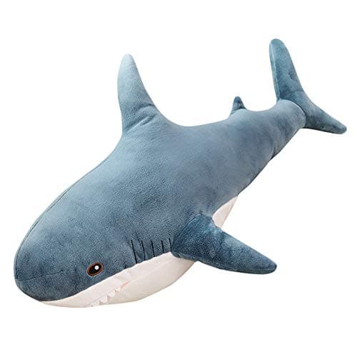 XIAOHONG 39 inch Giant Shark Stuffed Animal,Soft Shark Cushion Pillow Shark Plush Pillows,Chubby Stuffed Shark Toy Kid's Room Décor,Perfect Stress Relief for Women thumbnail 4